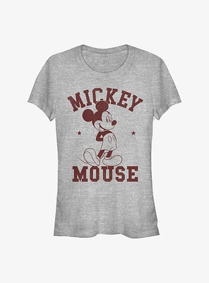 Disney Mickey Mouse Goes To College Girls T-Shirt