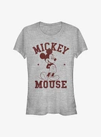 Disney Mickey Mouse Goes To College Girls T-Shirt