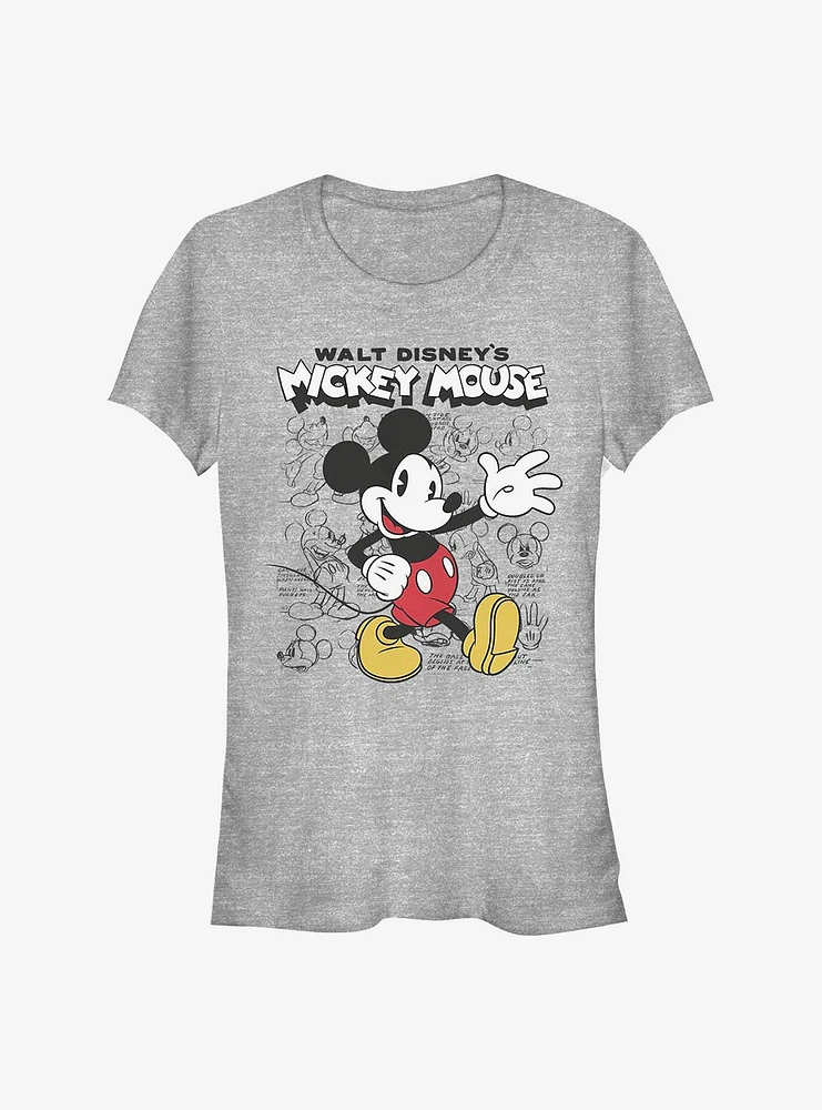 Disney Mickey Mouse Sketchbook Girls T-Shirt