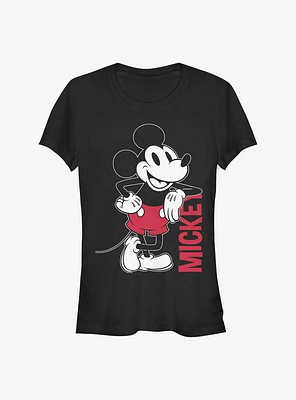 Disney Mickey Mouse Leaning Girls T-Shirt