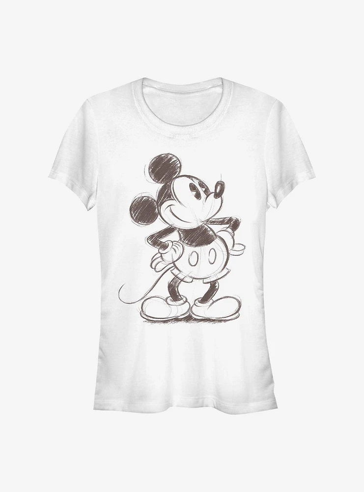 Disney Mickey Mouse Sketch Girls T-Shirt