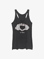 Disney Mickey Mouse Glove Heart Girls Tank