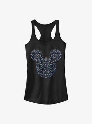 Disney Mickey Mouse Ear Snowflakes Girls Tank