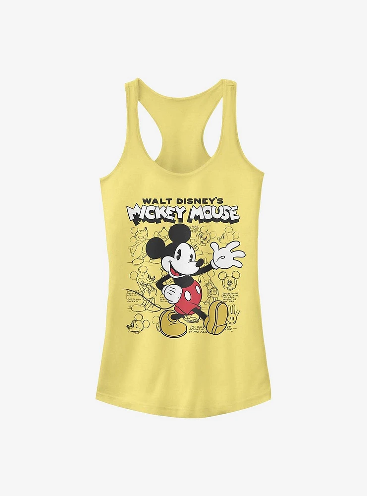 Disney Mickey Mouse Sketchbook Girls Tank