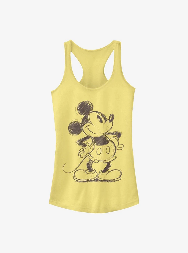 Disney Mickey Mouse Sketch Girls Tank