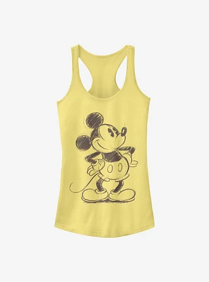 Disney Mickey Mouse Sketch Girls Tank