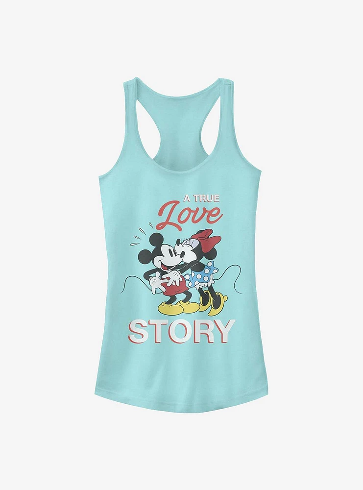 Disney Mickey Mouse True Love Story Girls Tank