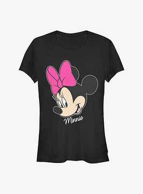 Disney Minnie Mouse Big Face Girls T-Shirt