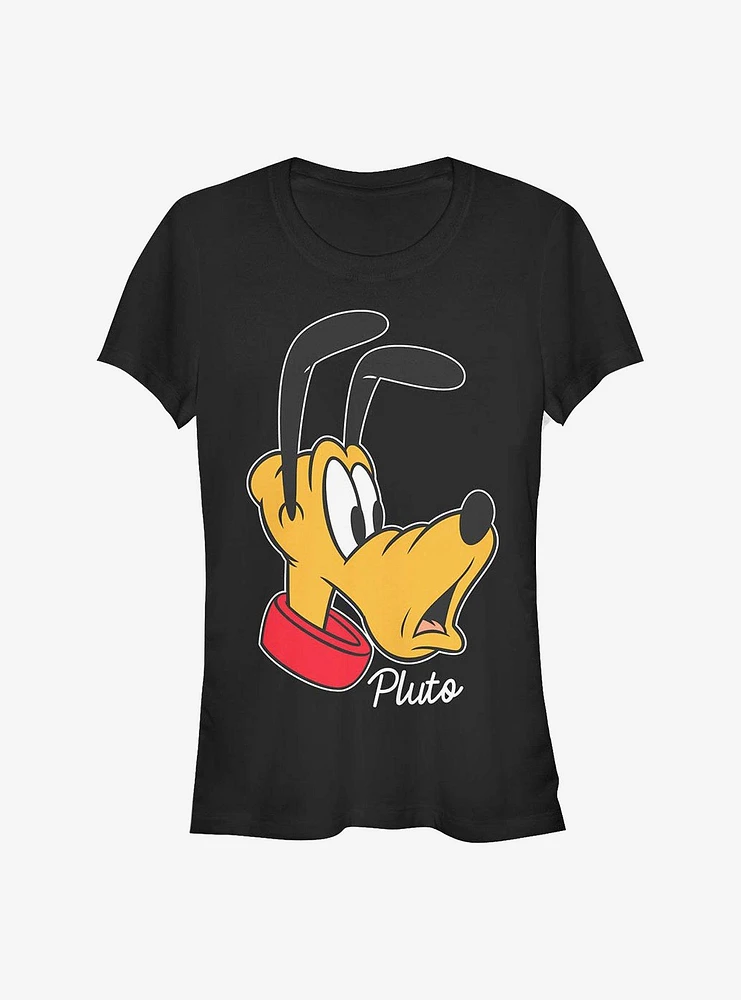 Disney Pluto Big Face Girls T-Shirt