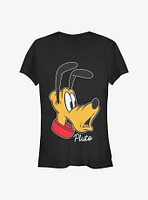 Disney Pluto Big Face Girls T-Shirt