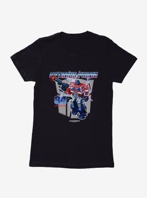 Transformers Optimus Prime The Right To Freedom Womens T-Shirt