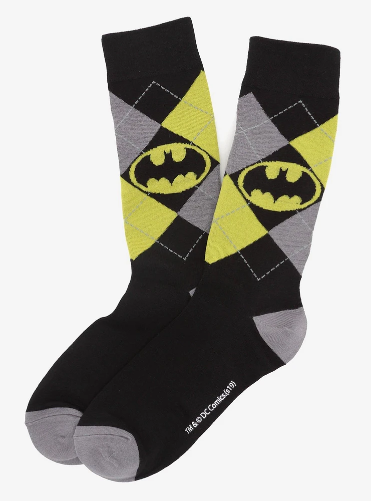 DC Comics Batman Argyle Classic Socks