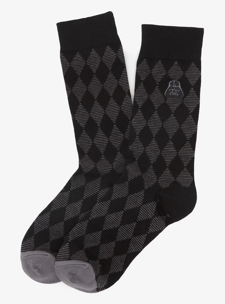 Star Wars Darth Vader Argyle Black Socks