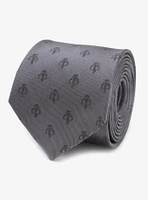 Star Wars The Mandalorian Gray Silk Tie