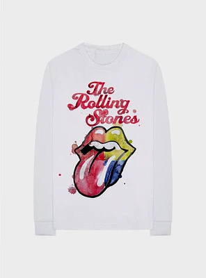 The Rolling Stones Watercolor Girls Long-Sleeve T-Shirt