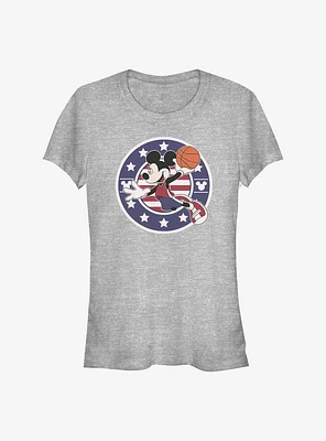 Disney Mickey Mouse Basketball Americana Girls T-Shirt