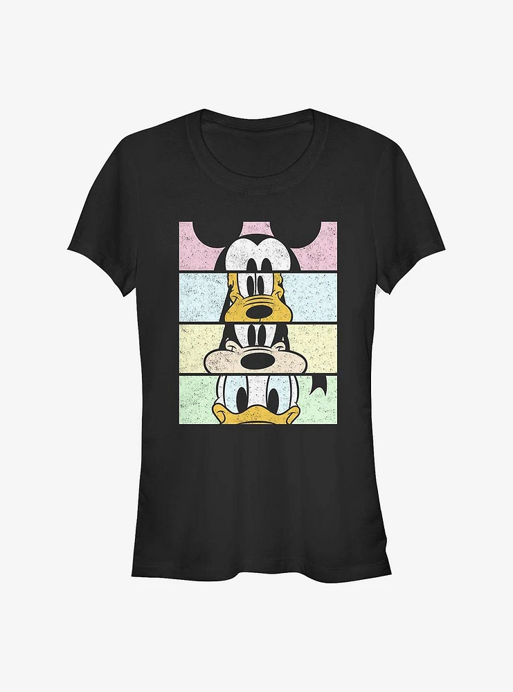 Disney Mickey Mouse Crew Faces Girls T-Shirt