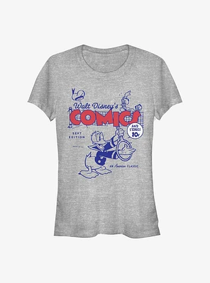 Disney Donald Duck Donalds Comic Cover Girls T-Shirt