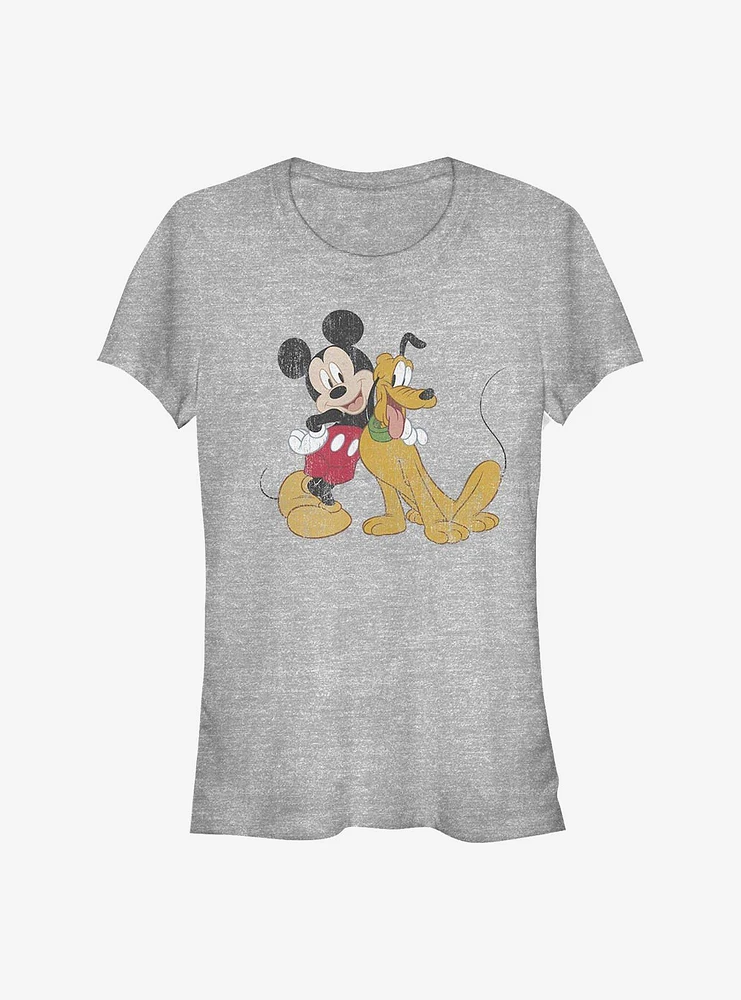 Disney Mickey Mouse & Pluto Girls T-Shirt