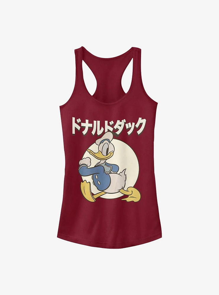 Disney Donald Duck Japanese Text Girls Tank