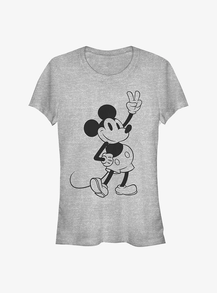 Disney Mickey Mouse Simple Outline Girls T-Shirt