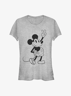 Disney Mickey Mouse Simple Outline Girls T-Shirt