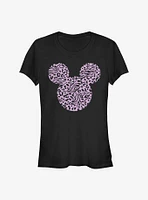 Disney Mickey Mouse Zebra Cheeta Fill Girls T-Shirt