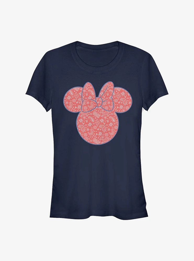 Disney Minnie Mouse Americana Paisley Girls T-Shirt