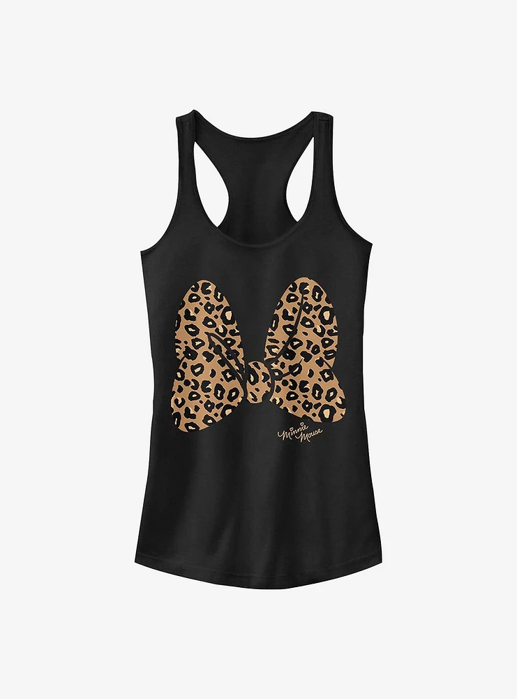 Disney Minnie Mouse Animal Print Bow Girls Tank