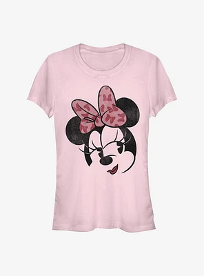 Disney Minnie Mouse Face Girls T-Shirt