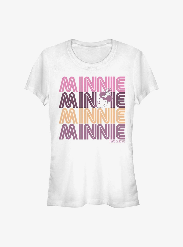 Disney Minnie Mouse Retro Stack Girls T-Shirt