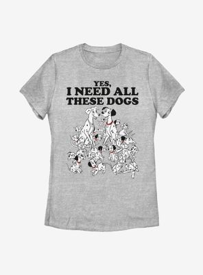 Disney 101 Dalmatians All These Dogs Womens T-Shirt