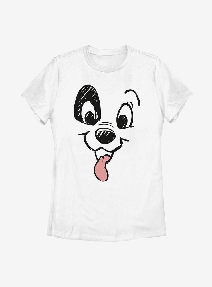Disney 101 Dalmatians Big Face Womens T-Shirt