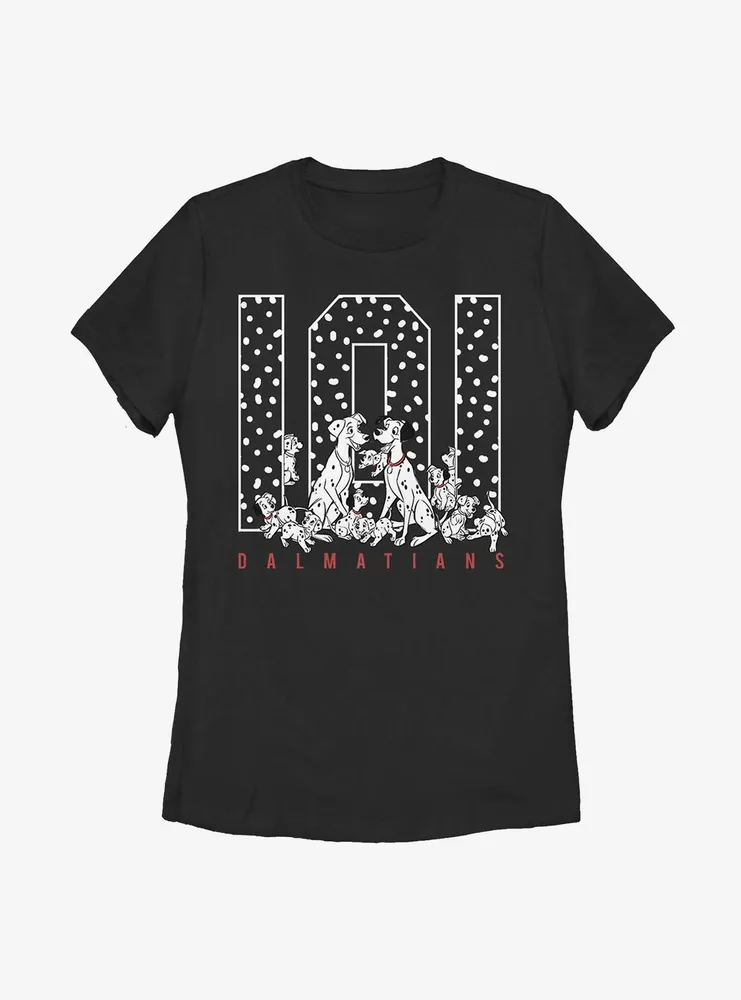 Disney 101 Dalmatians One Oh Spots Womens T-Shirt