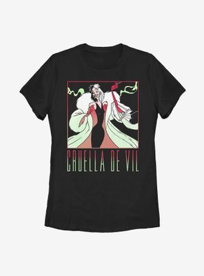 Disney 101 Dalmatians Cruella The Cruel Womens T-Shirt