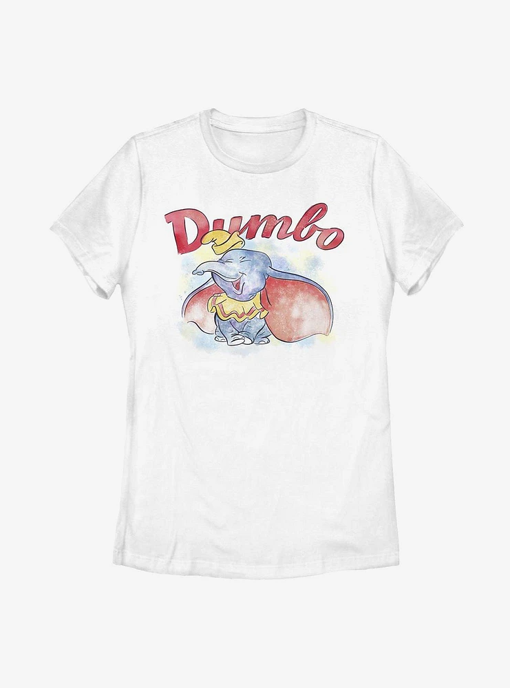 Disney Dumbo Watercolor Womens T-Shirt