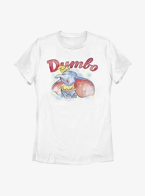 Disney Dumbo Watercolor Womens T-Shirt