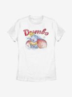 Disney Dumbo Watercolor Womens T-Shirt