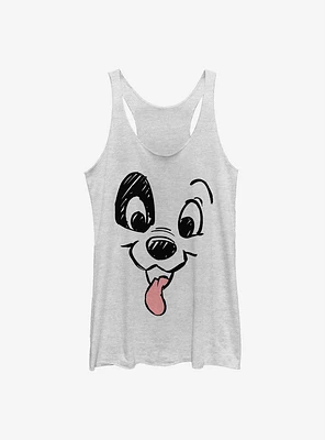 Disney 101 Dalmatians Big Face Womens Tank Top