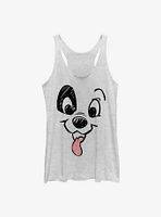 Disney 101 Dalmatians Big Face Womens Tank Top