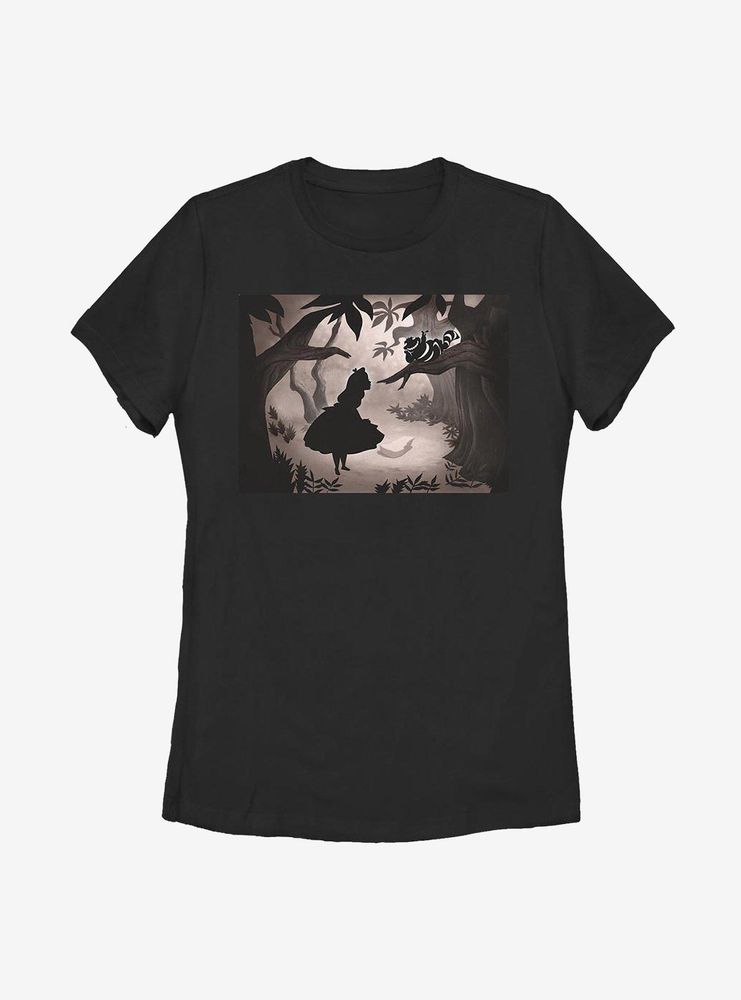 Disney Alice Wonderland Backlit Womens T-Shirt