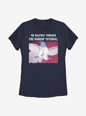 Disney Dumbo Makeup Meme Womens T-Shirt