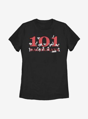 Disney 101 Dalmatians Logo Pups Womens T-Shirt