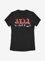 Disney 101 Dalmatians Logo Pups Womens T-Shirt