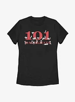 Disney 101 Dalmatians Logo Pups Womens T-Shirt