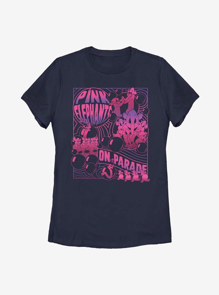 Disney Dumbo Pink Elephants Womens T-Shirt