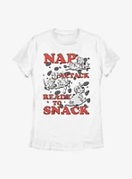 Disney 101 Dalmatians Nap Attack Snack Pups Womens T-Shirt