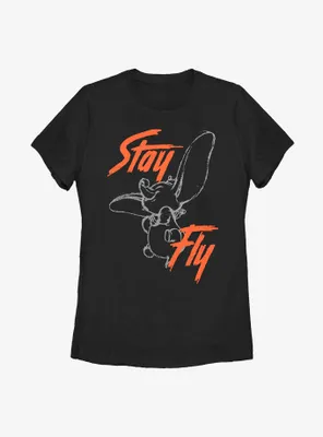 Disney Dumbo Stay Fly Street Womens T-Shirt