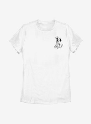 Disney 101 Dalmatians Patch Line Womens T-Shirt