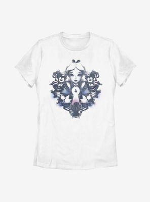 Disney Alice Wonderland Rorschach Womens T-Shirt